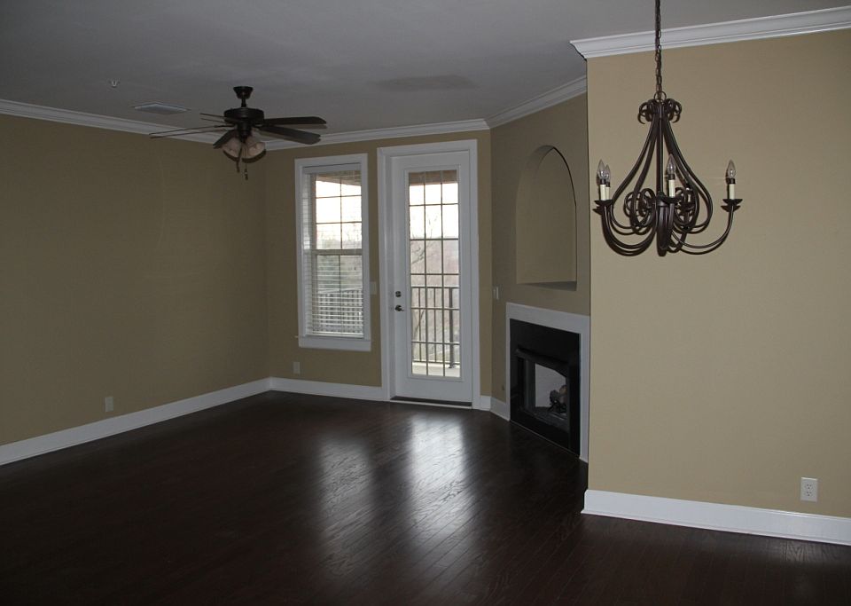 living room with fireplace