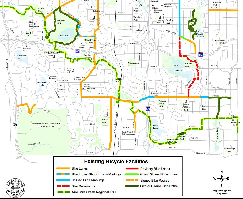 Bike Trail on Wooddale!