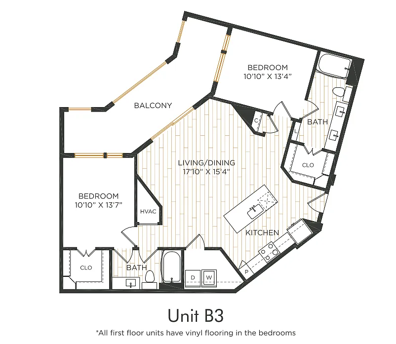 Floor plan B3