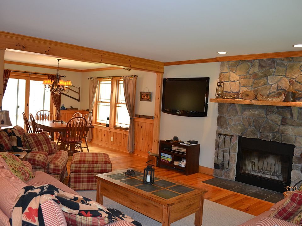 Wood burning fireplace