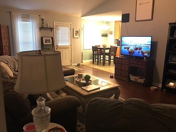 Living room with wood flooring