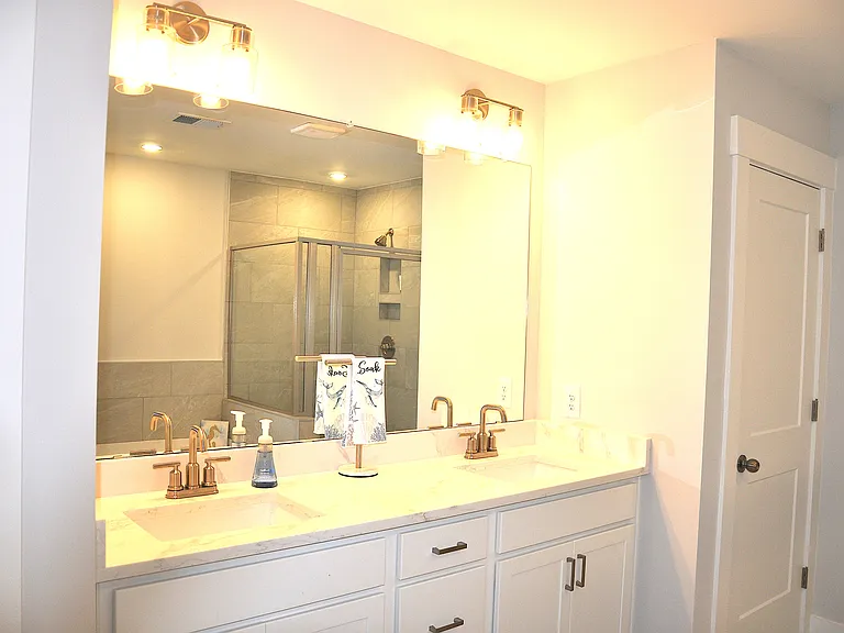 Primary full bathroom.