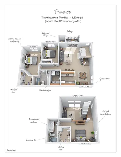 Floor plan Provence Loft