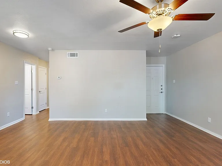 Unit entryway and living room