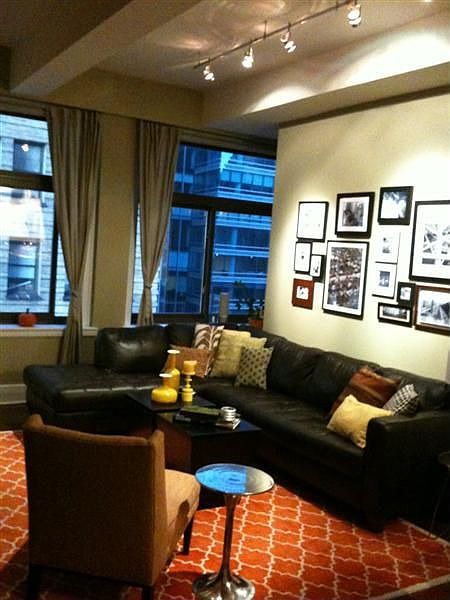 Living space with large windows
