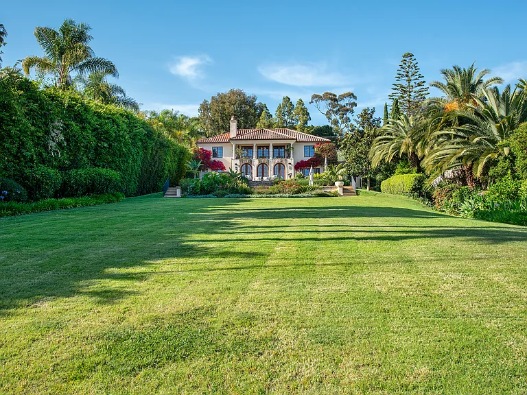 Extended backyard with soft grass