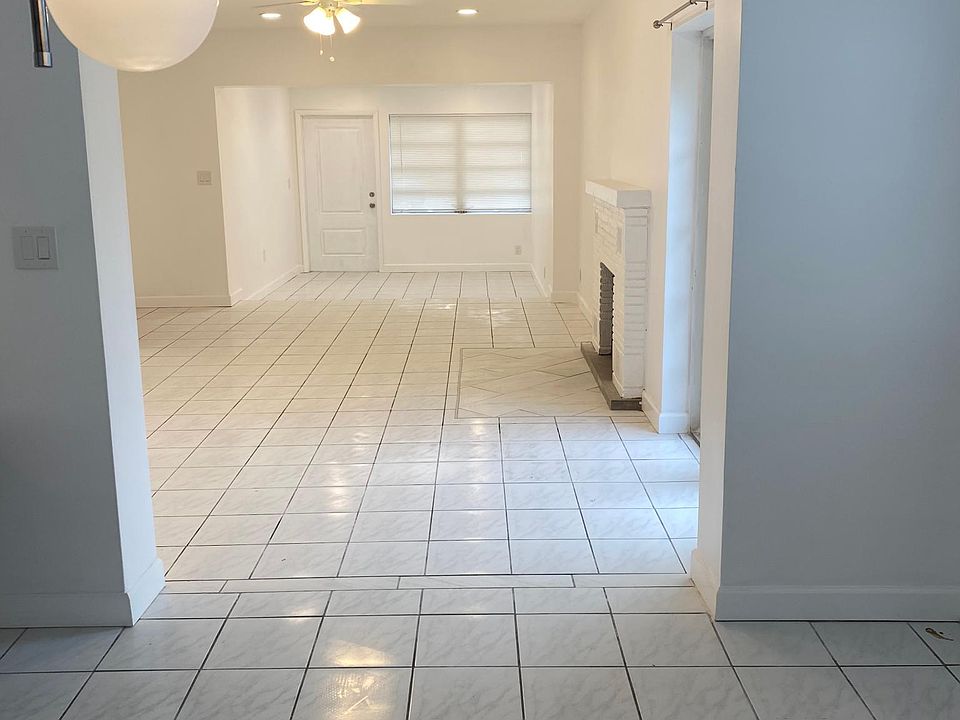 Foyer, living room and separate dining room
