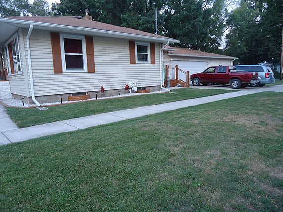 Side view of house.