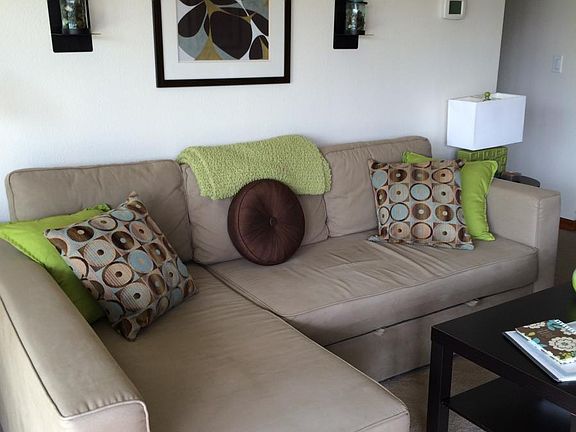 Queen sofa bed in living room