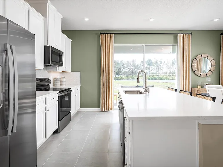 model home kitchen