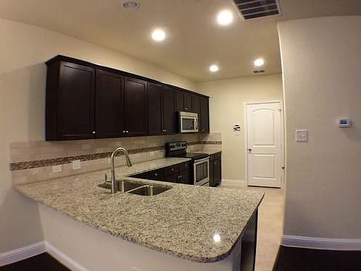 Kitchen view from Living