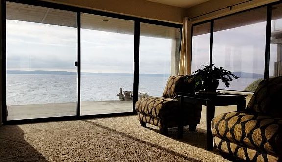 Great room facing Salish Sound. Unbelievable views