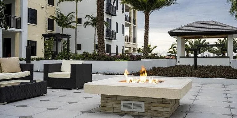 Fire pit with seating