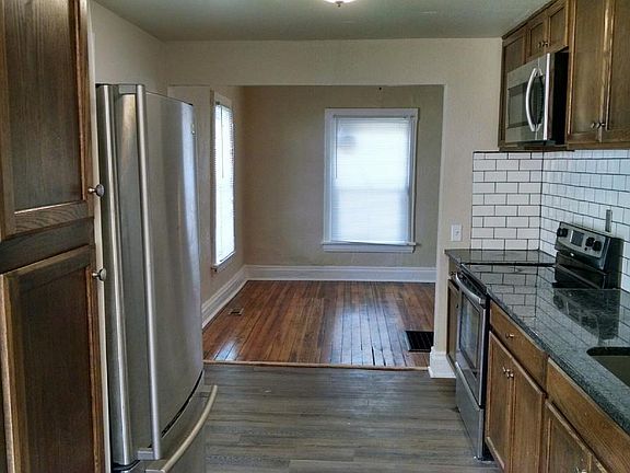 Kitchen into living room