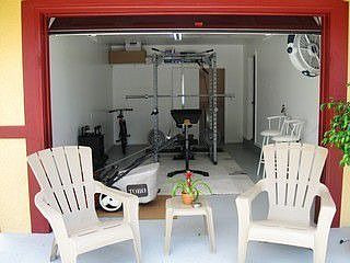 Garage Gym. You could eat off the floor