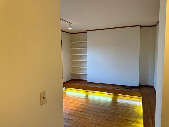 Living room with under the built in bench lighting