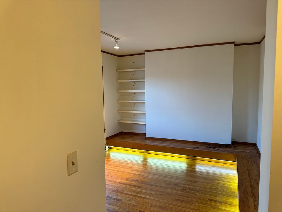 Living room with under the built in bench lighting