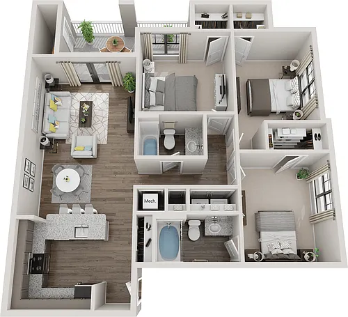 Floor plan C2B