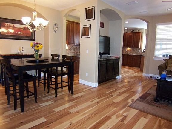Dining area flows gracefully into family room