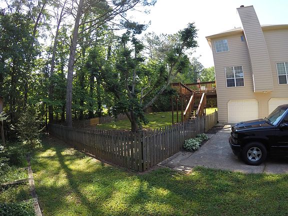 Fenced in backyard 