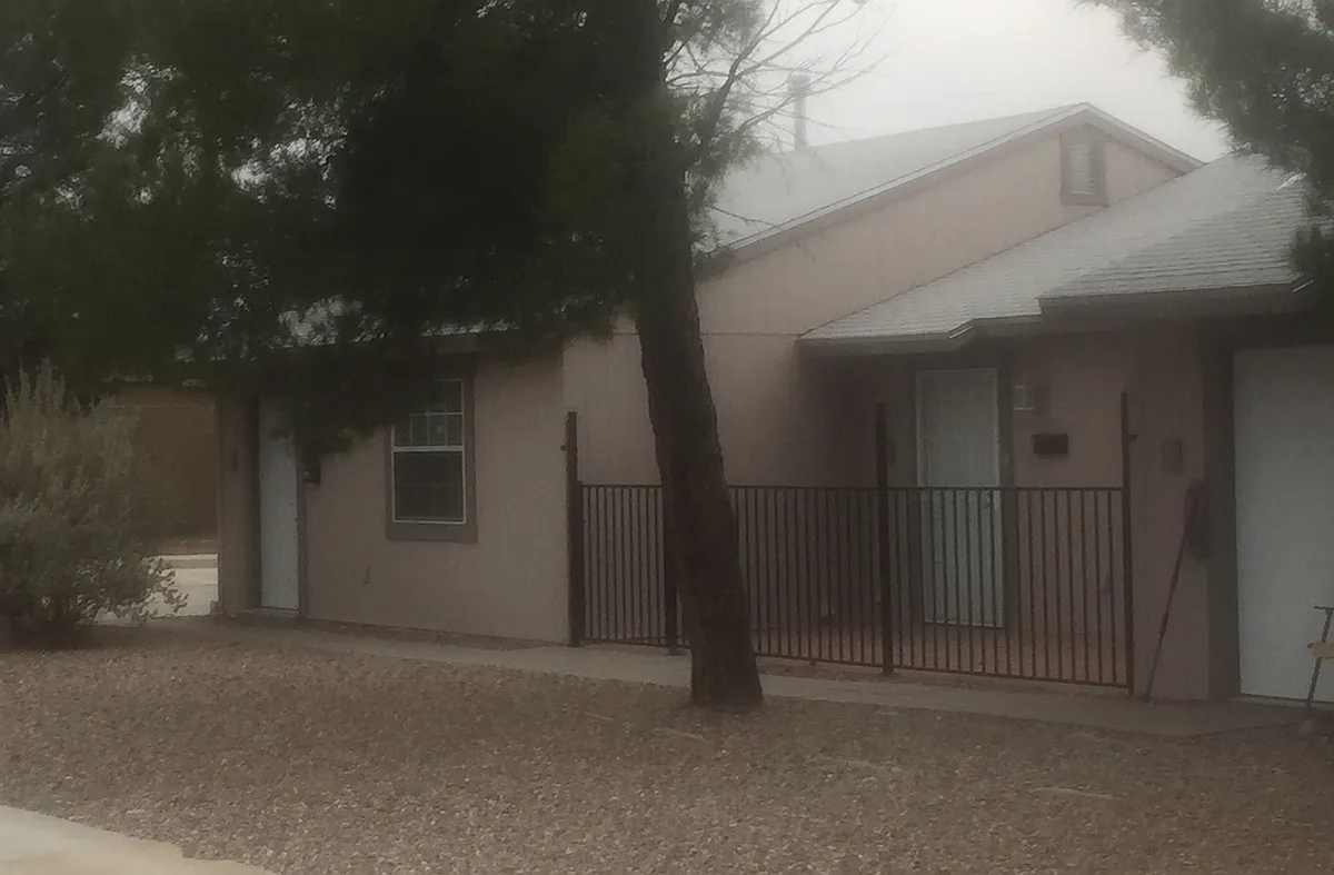 Front of units - C is to right of patio - 720 Kansas Ave #C