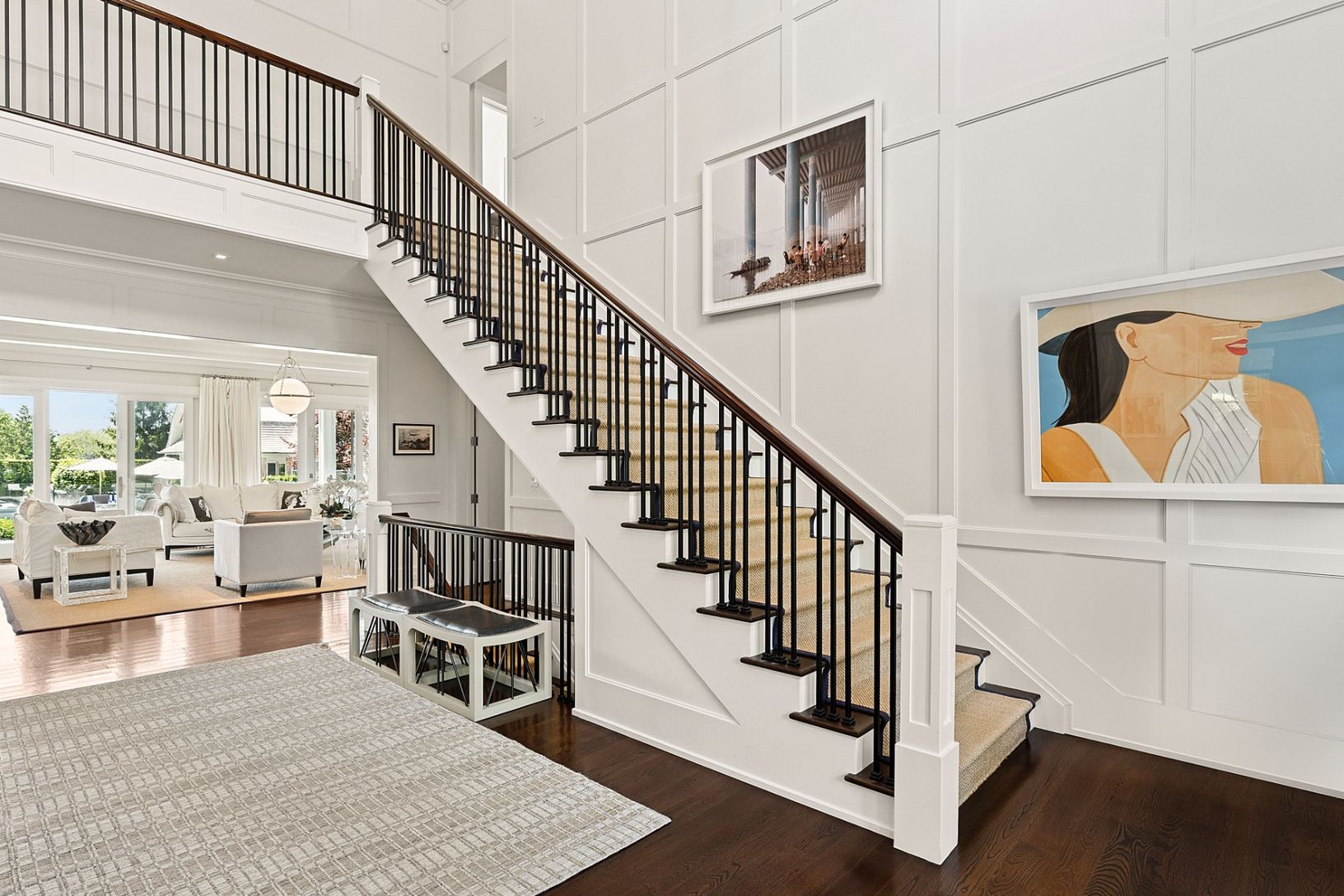 Double-height front foyer