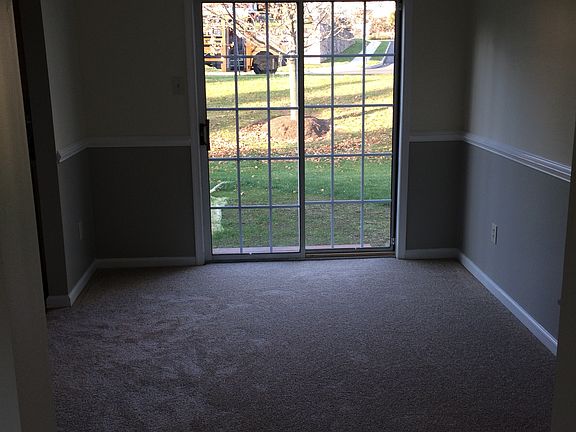 Dining room looking out back door