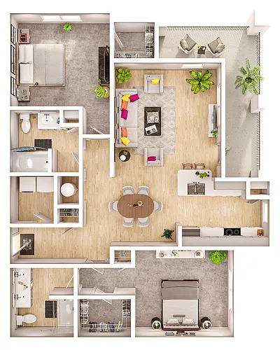 Floor plan B2D