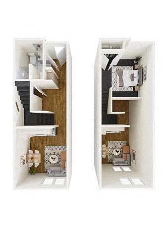 Floor plan Studio Loft C
