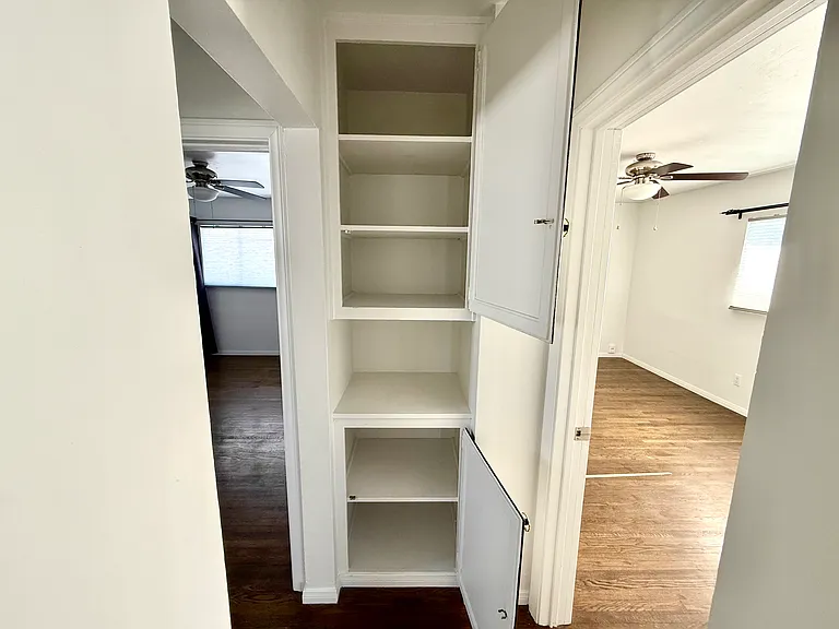 Built-in closet storage
