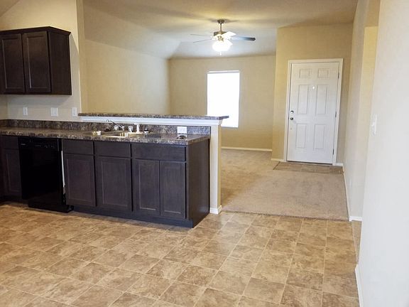 View of living room from the kichen