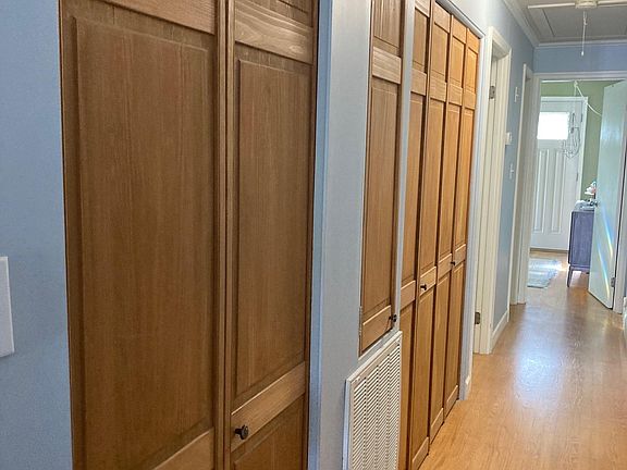 Tons of closet space along the entire hallway