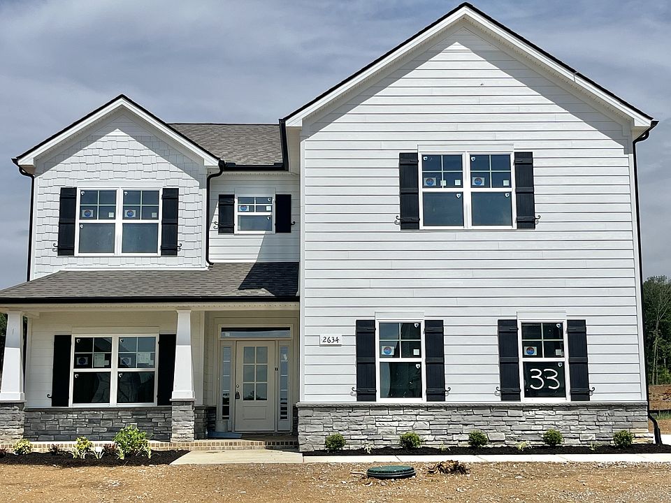 Fantastic new home with a bit or Farmhouse flair. Classic white with black shutters and wonderful s