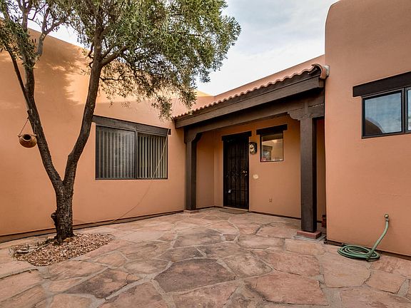 Front door in courtyard
