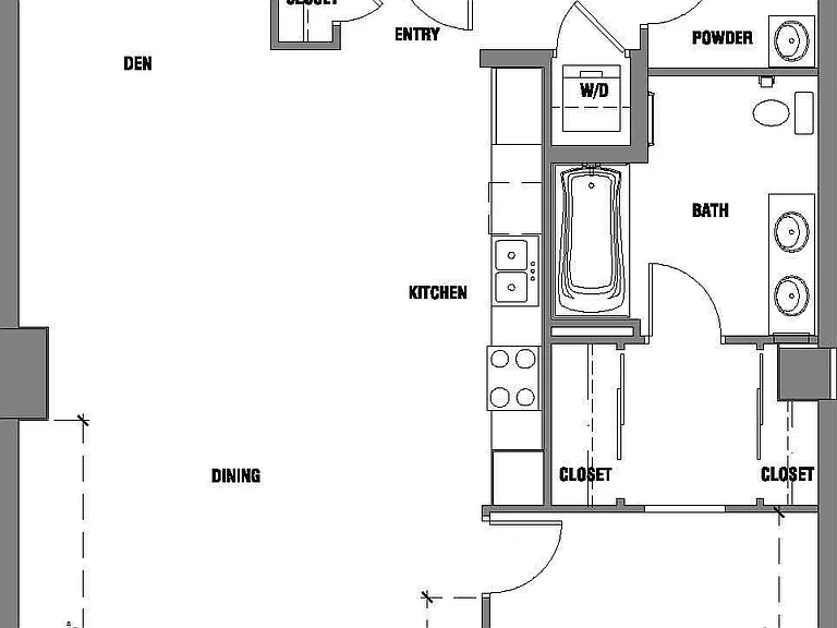 C2.2 floor plan The Avenue Hollywood