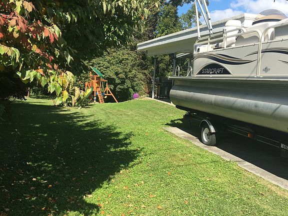 Left side of the yard