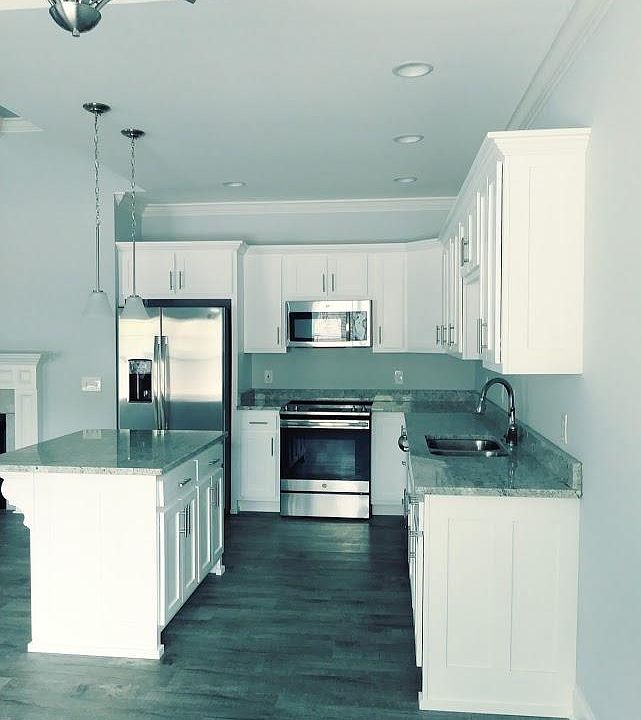 Stainless steel appliances.