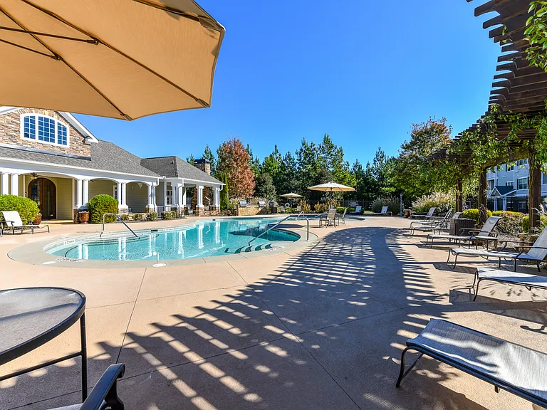 Poolside Lounging Area
