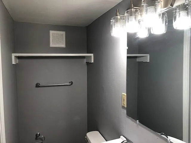 Bathroom, new vanity lights