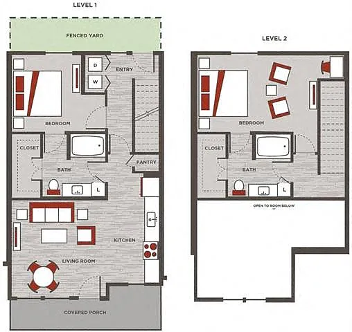 Floor plan Townhome 2