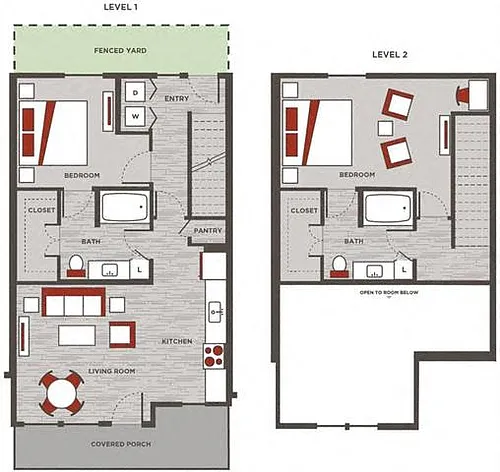 Floor plan Townhome 2