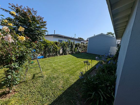 Backyard is nice size with very quiet neighbors.