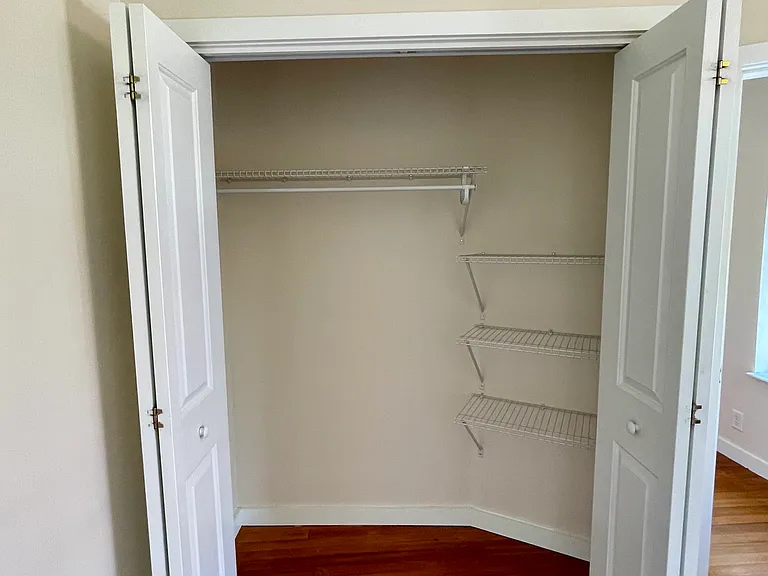 Detail of second bedroom closet.