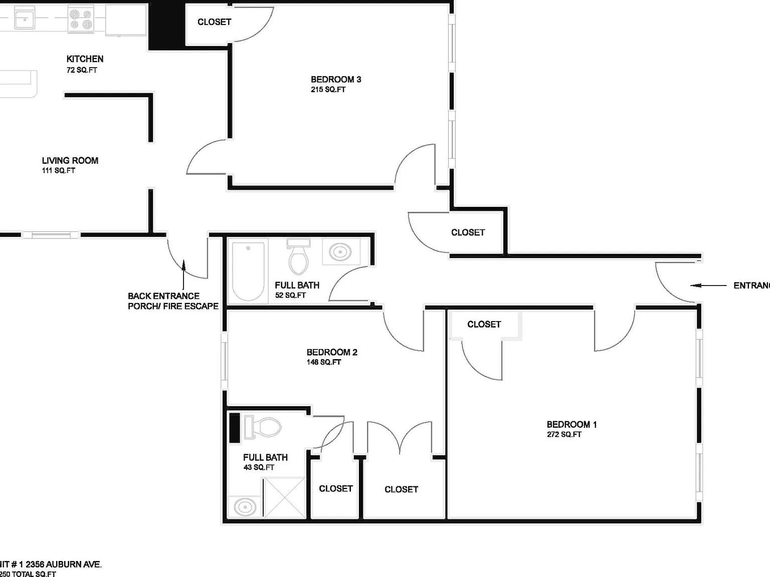 3 bed, 1250 sqft, $1,800 — Photo 2
