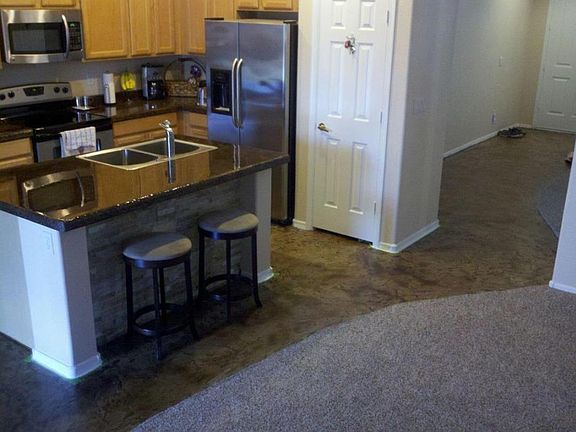 Hand crafted stained floors