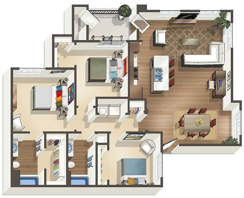 Floor plan C2A-sm