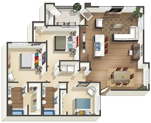 Floor plan C2A-sm