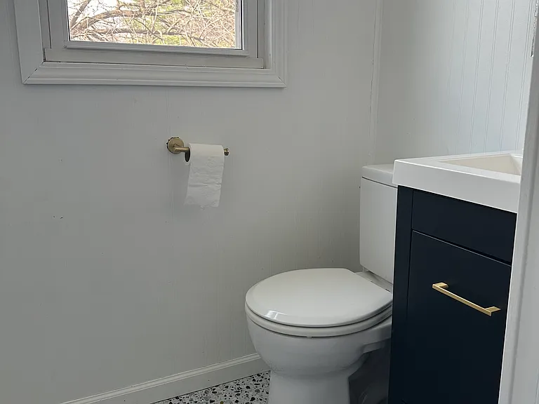 Second floor newly updated half bath