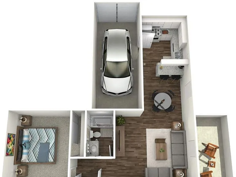 1 Bedroom 1 Bath Downstairs