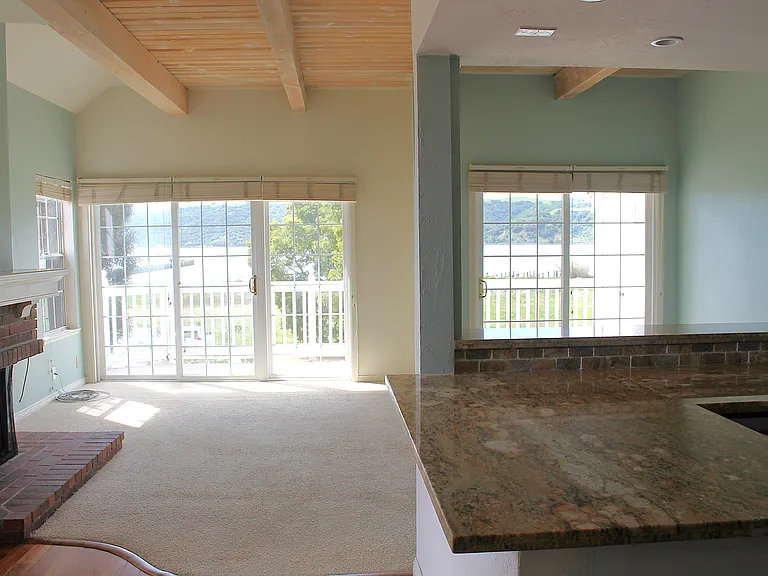 Combination living and dining room